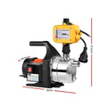 Giantz 800W Garden Water Pump High Pressure Tank Irrigation Yellow
