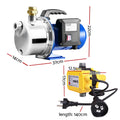 Giantz Garden Water Pump Jet 4600L/H High Pressure Irrigation