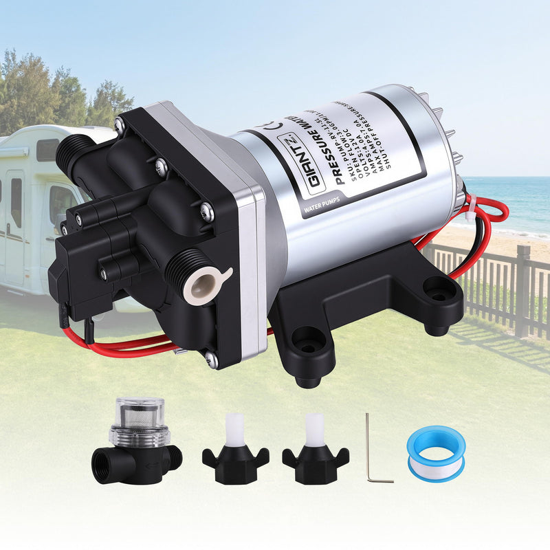 Giantz 12V Water Pump 11.3L Self Priming Auto Switch RV Caravan
