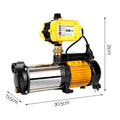 Giantz 2500W Water Pump 5-Stage High Pressure Yellow Garden Irrigation