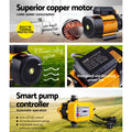 Giantz 2500W High Pressure Water Pump 6-Stage Tank Irrigation Yellow
