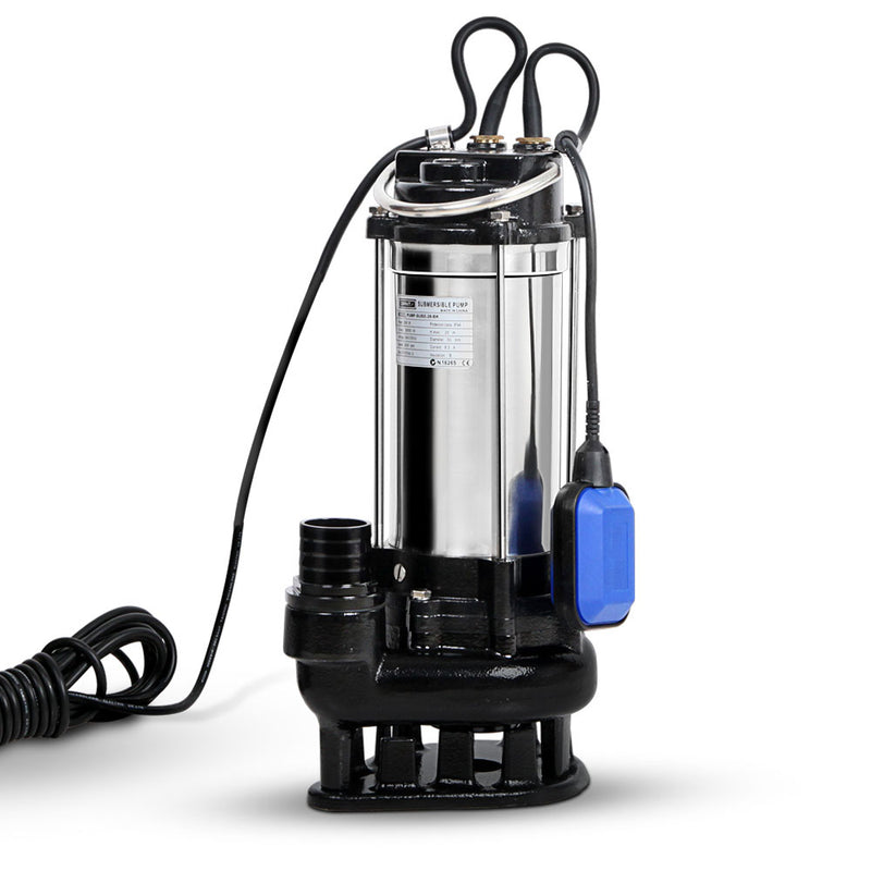 Giantz 2000W Submersible Dirty Water Pump Automatic Steel