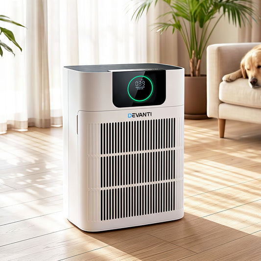 Devanti Pet Air Purifier 3 Stage HEPA Filter PM2.5 White