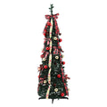 Jingle Jollys Pop Up Christmas Tree Pre Decorated Artificial Christmas Tree 160cm