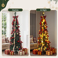 Jingle Jollys Pop Up Christmas Tree Pre Decorated Artificial Christmas Tree 160cm
