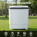 Devanti Portable Washing Machine Twin Tub 4.5kg Compact