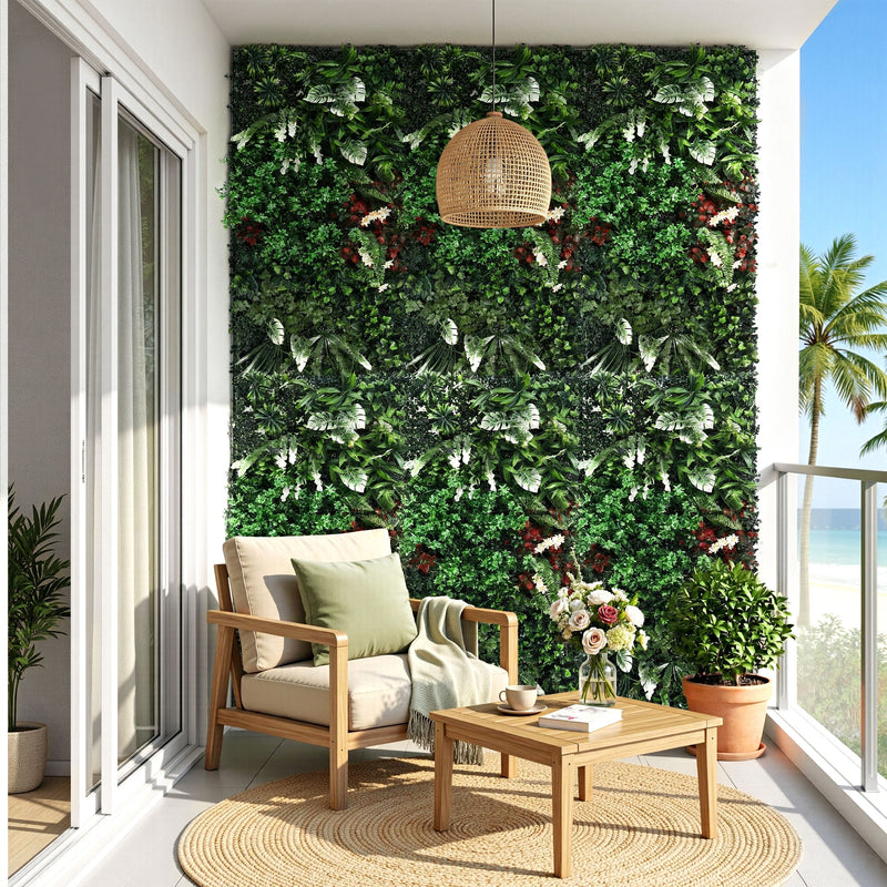 Gardeon Artificial Plant Wall Panel 50x100cm Boxwood Hedge Green