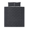 Giselle Diamond Quilt Cover Set SUPER KING Black