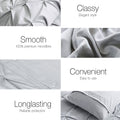 Giselle Quilt Cover Set Diamond Grey SUPER KING 100% Cotton