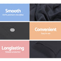 Giselle Quilt Cover Set KING Bed Black Cotton Classic