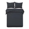 Giselle Quilt Cover Set QUEEN Classic Black