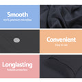 Giselle Quilt Cover Set QUEEN Classic Black