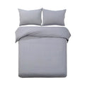 Giselle Bedding Quilt Cover Set KING Grey Classic