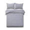 Giselle Bedding Quilt Cover Set KING Grey Classic
