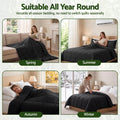 Giselle 200GSM Bamboo Microfibre Queen Quilt Lightweight All Season Doona Duvet