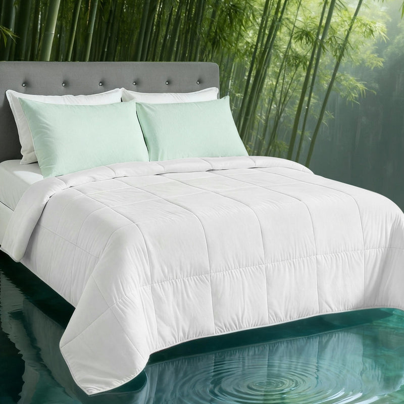 Giselle 200GSM Bamboo Quilt SUPER KING Lightweight Summer