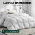 Giselle 700GSM Duck Down Quilt SINGLE Winter Doona Blanket