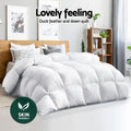 Giselle 700GSM Duck Down Quilt SINGLE Winter Doona Blanket