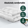 Giselle 700GSM Duck Down Quilt SINGLE Winter Doona Blanket