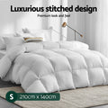 Giselle 700GSM Duck Down Feather Quilt Single Winter Doona