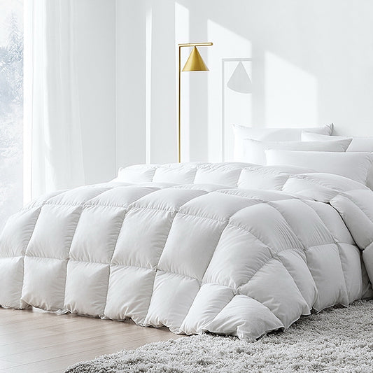 Giselle 500GSM Duck Down Feather Quilt Super King