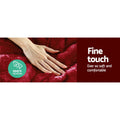 Giselle Faux Mink Quilt KING Burgundy