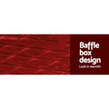 Giselle Faux Mink Quilt Burgundy QUEEN Bed