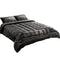 Giselle Faux Mink Quilt Charcoal DOUBLE