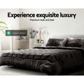 Giselle Faux Mink Quilt KING Charcoal