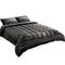 Giselle Faux Mink Quilt Charcoal QUEEN Size