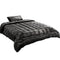 Giselle Faux Mink Quilt Single Charcoal