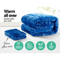 Giselle Faux Mink Quilt KING Blue