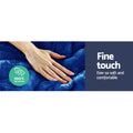 Giselle Faux Mink Quilt Blue Super King Size Doona