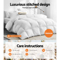Giselle 700GSM Goose Down Feather Quilt QUEEN Bed