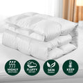 Giselle 800GSM Goose Down Quilt Single Winter Doona Comforter