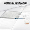 Giselle 800GSM Goose Down Quilt Single Winter Doona Comforter