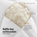 Giselle Wool Quilt 500GSM Double Winter Doona Baffle Box 100%