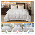 Giselle 500GSM King Wool Quilt Winter Doona Baffle Box 100%