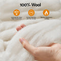 Giselle Wool Quilt King 800GSM Winter Doona Baffle Box