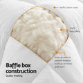 Giselle Wool Quilt 800GSM Super King Baffle Box Winter Doona