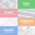 Giselle Wool Quilt 800GSM Super King Baffle Box Winter Doona