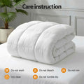 Giselle Wool Quilt 800GSM Super King Baffle Box Winter Doona