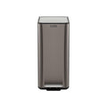 Cefito 15L Pedal Rubbish Bin Slim Carbon Steel Garbage Bin for Home Grey