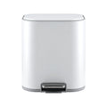 Cefito 20L Trash Bin Steel Pedal Bins Soft Close Kitchen Rubbish Waste Can White