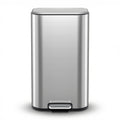 Cefito 40L Pedal Bin Trash Can Soft Close Steel Silver