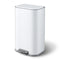 Cefito 40L Pedal Bin Trash Can Soft Close Lid Steel White