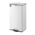 Cefito 40L Pedal Bin White Kitchen Waste Trash Can Recycle