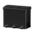 Cefito 45L Triple Compartment Pedal Bin Recycle Waste