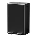 Cefito 60L Dual Compartment Pedal Bin Recycle Black