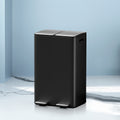 Cefito 60L Dual Compartment Pedal Bin Recycle Black